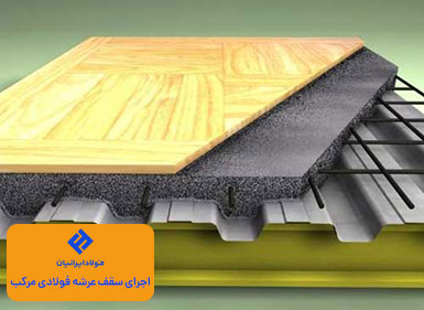 سقف عرشه فولادی مرکب